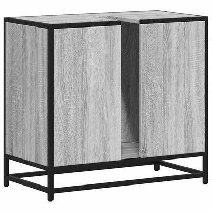 Håndvask Skab Grå Sonoma 65x33x60 cm Træ Materiale