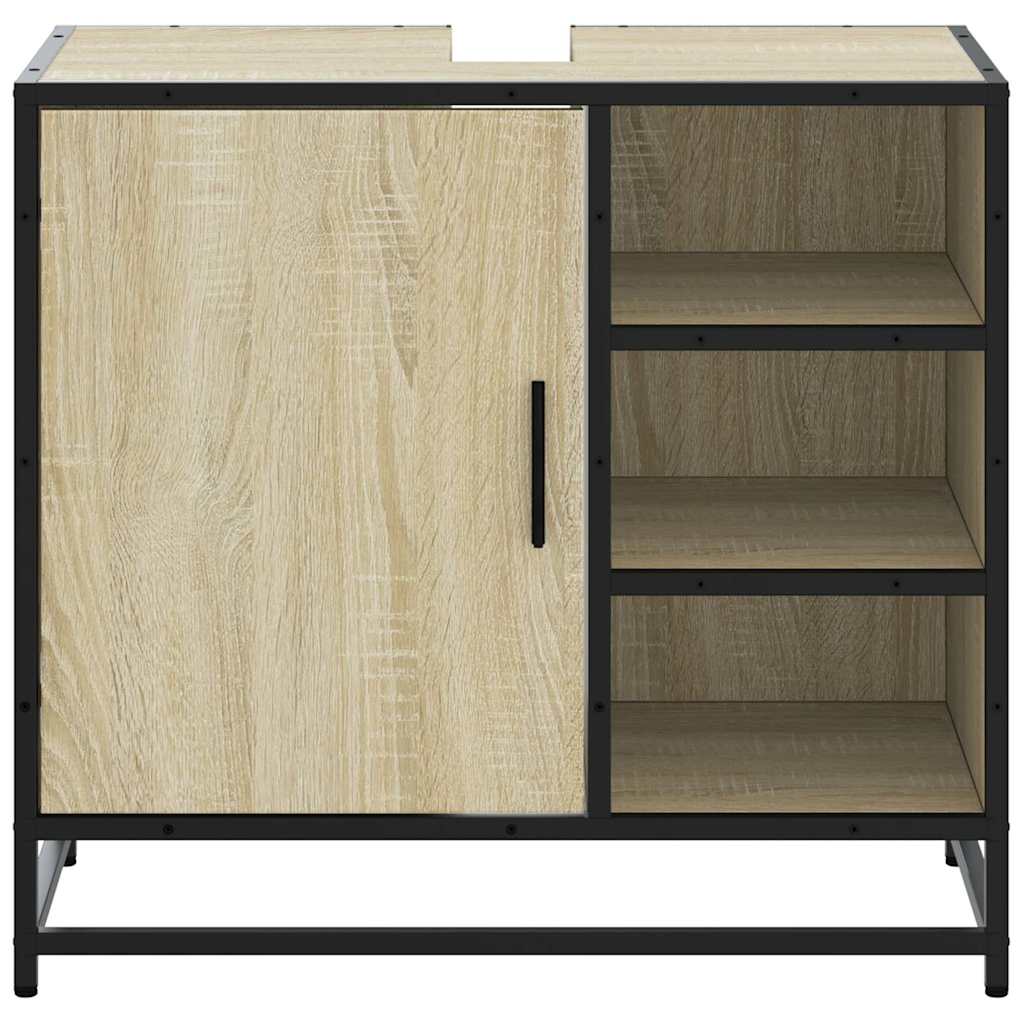 Badeværelsesskab Sonoma Eg 65x33x60 cm Træ Materiale