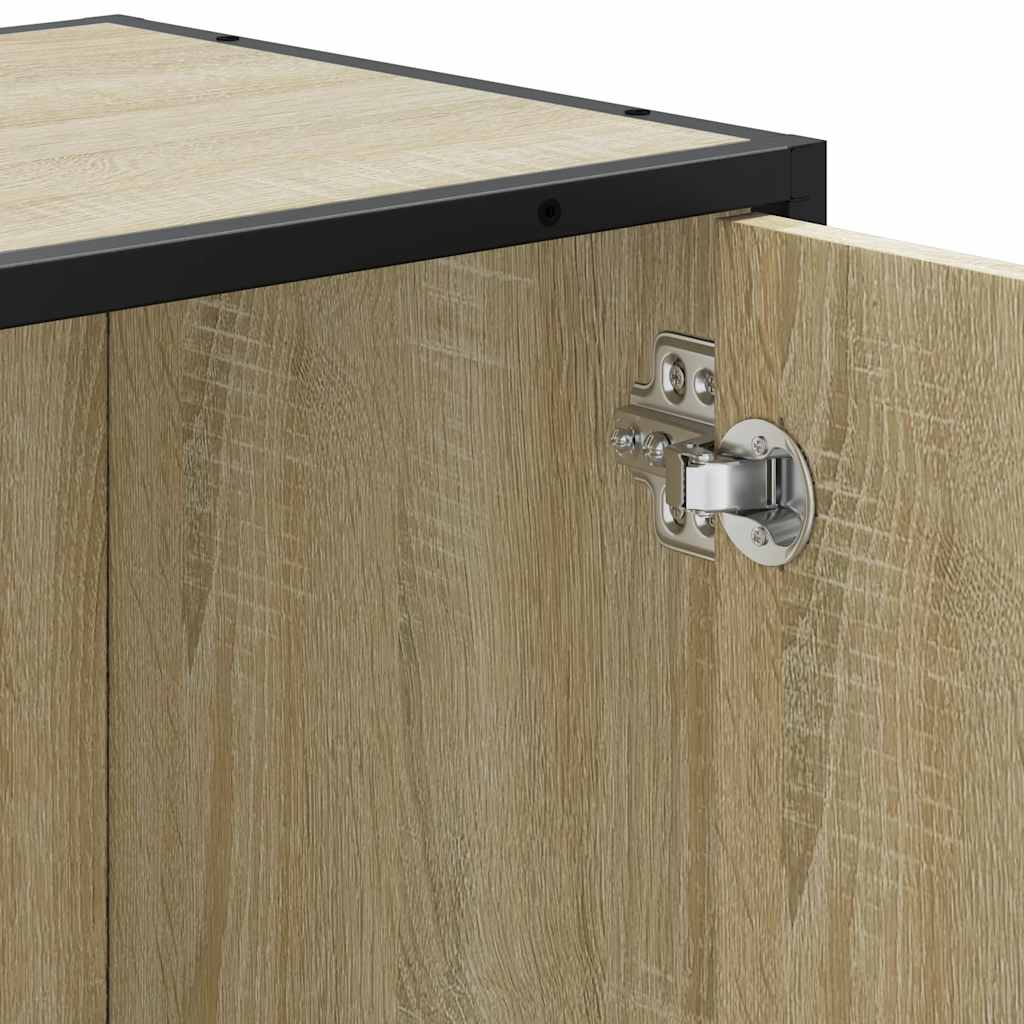 Badeværelsesskab Sonoma Eg 65x33x60 cm Træ Materiale