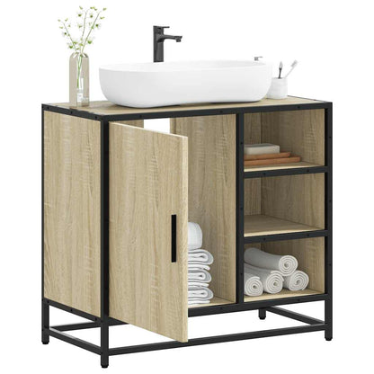 Badeværelsesskab Sonoma Eg 65x33x60 cm Træ Materiale