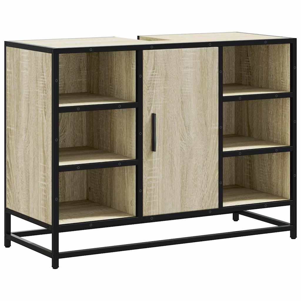 Håndvask underskab Sonoma eg 80x33x60 cm træmateriale