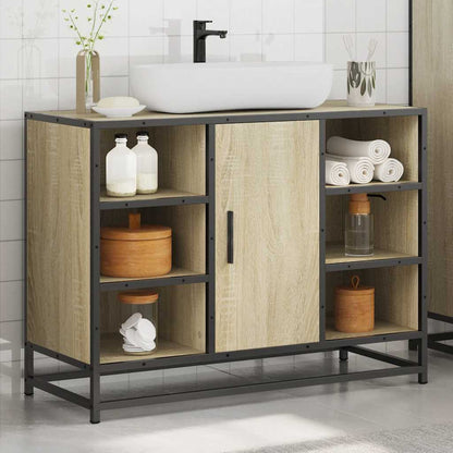 Håndvask underskab Sonoma eg 80x33x60 cm træmateriale