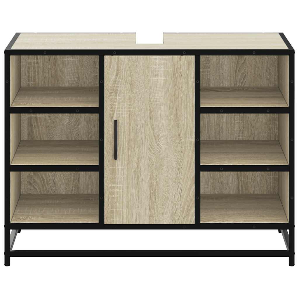 Håndvask underskab Sonoma eg 80x33x60 cm træmateriale