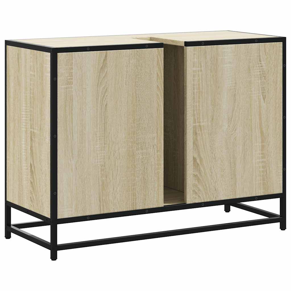 Håndvask underskab Sonoma eg 80x33x60 cm træmateriale