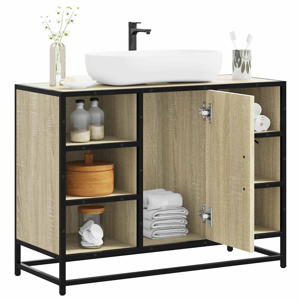 Håndvask underskab Sonoma eg 80x33x60 cm træmateriale