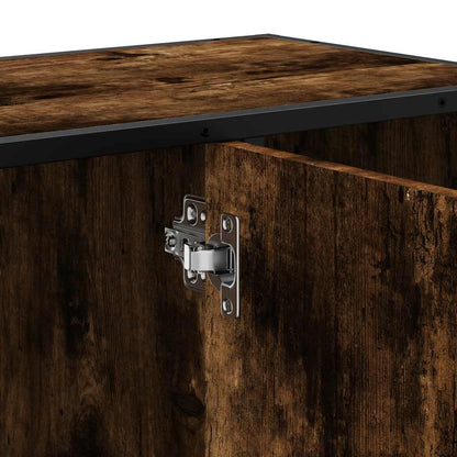 Håndvask underskab røget eg 80x33x60 cm træmateriale