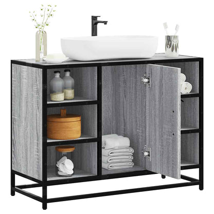 Håndvask Skab Grå Sonoma 80x33x60 cm Træ Materiale