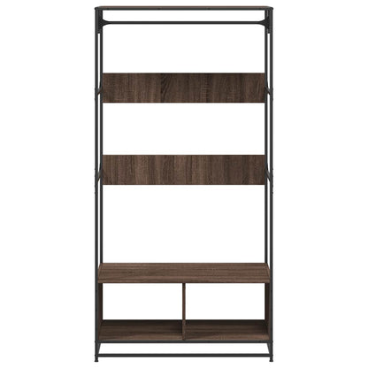 Kleiderständer Braun Eichen-Optik 90x50x180 cm Holzwerkstoff