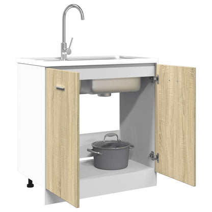 Unterschrank Lyon Sonoma-Eiche 80x46x81,5 cm Holzwerkstoff