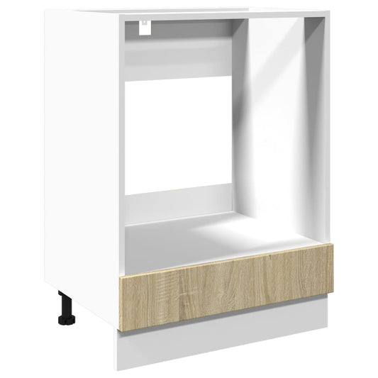 Indbygget ovnskab Sonoma eg 60x46x81,5 cm træmateriale