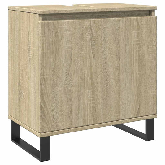 Badeværelsesskab Sonoma Eg 58x33x60 cm Træ Materiale