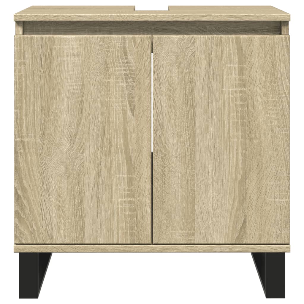 Badeværelsesskab Sonoma Eg 58x33x60 cm Træ Materiale