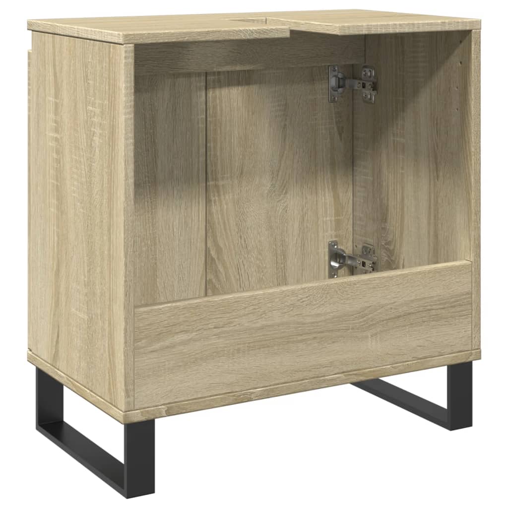 Badeværelsesskab Sonoma Eg 58x33x60 cm Træ Materiale