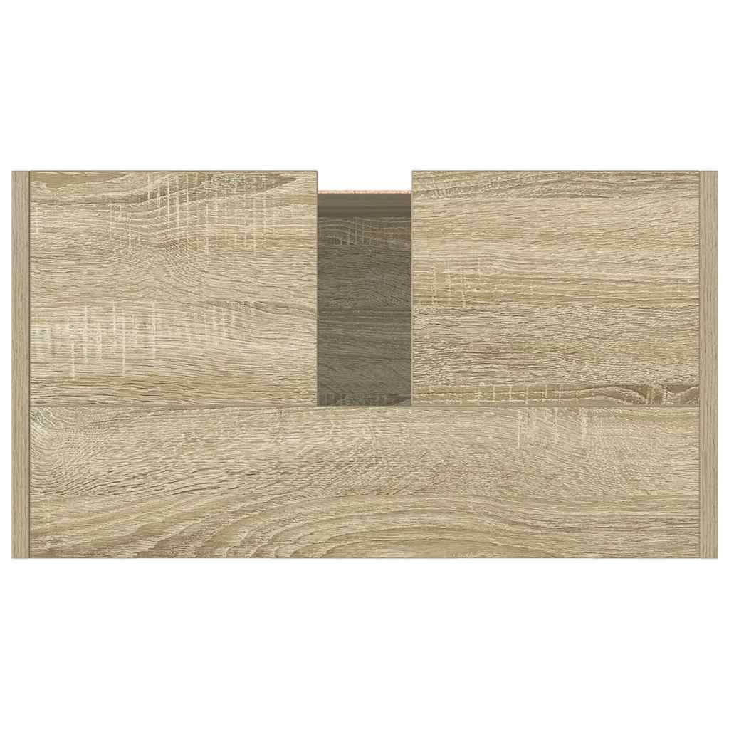 Badeværelsesskab Sonoma Eg 58x33x60 cm Træ Materiale