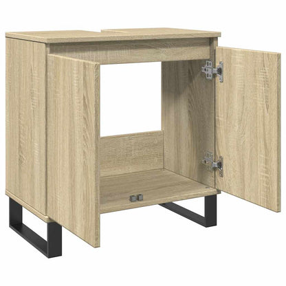 Badeværelsesskab Sonoma Eg 58x33x60 cm Træ Materiale