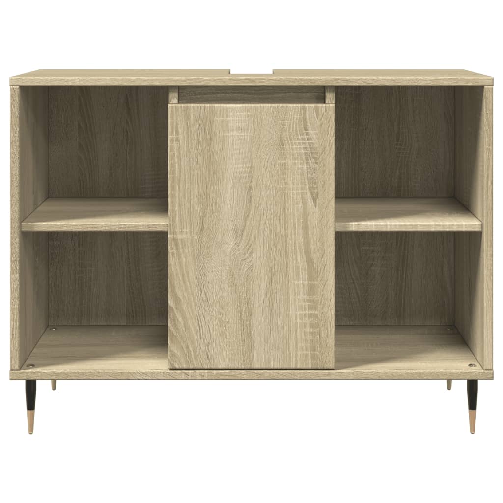 Badeværelsesskab Sonoma Eg 80x33x60 cm Træ Materiale