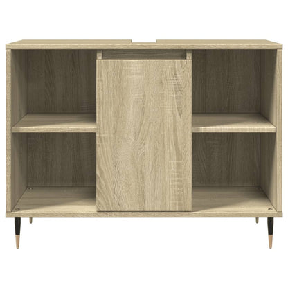 Badeværelsesskab Sonoma Eg 80x33x60 cm Træ Materiale
