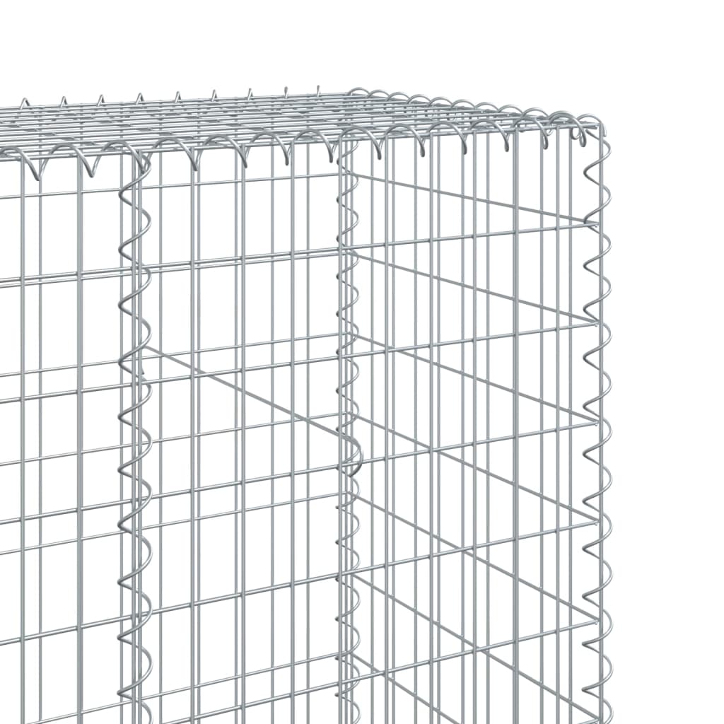 Gabione mit Deckel 700x50x200 cm Verzinktes Eisen