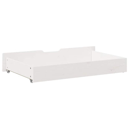 Bettschubladen 2 Stk. Weiß 95x55x17 cm Massivholz Kiefer