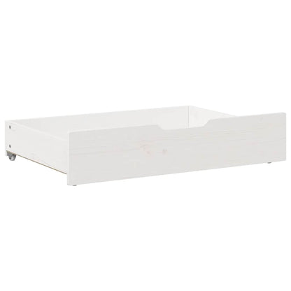 Bettschubladen 2 Stk. Weiß 85x55x17 cm Massivholz Kiefer