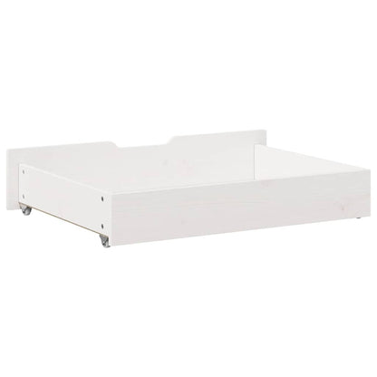 Bettschubladen 2 Stk. Weiß 85x55x17 cm Massivholz Kiefer