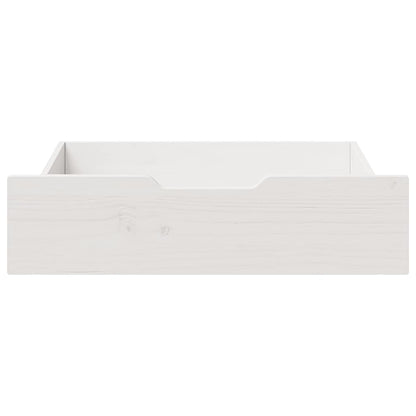 Bettschubladen 2 Stk. Weiß 75x55x17 cm Massivholz Kiefer