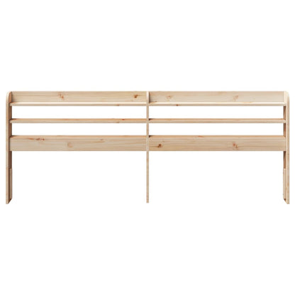 Kopfteil mit Ablagen 200 cm Massivholz Kiefer