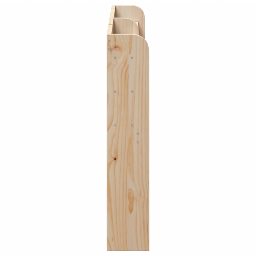 Kopfteil mit Ablagen 160 cm Massivholz Kiefer