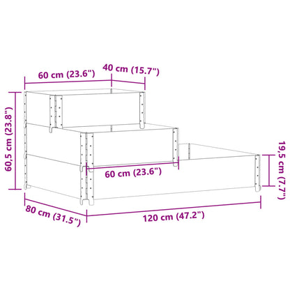 3 etagers højbed 120x80 cm massiv fyrretræ