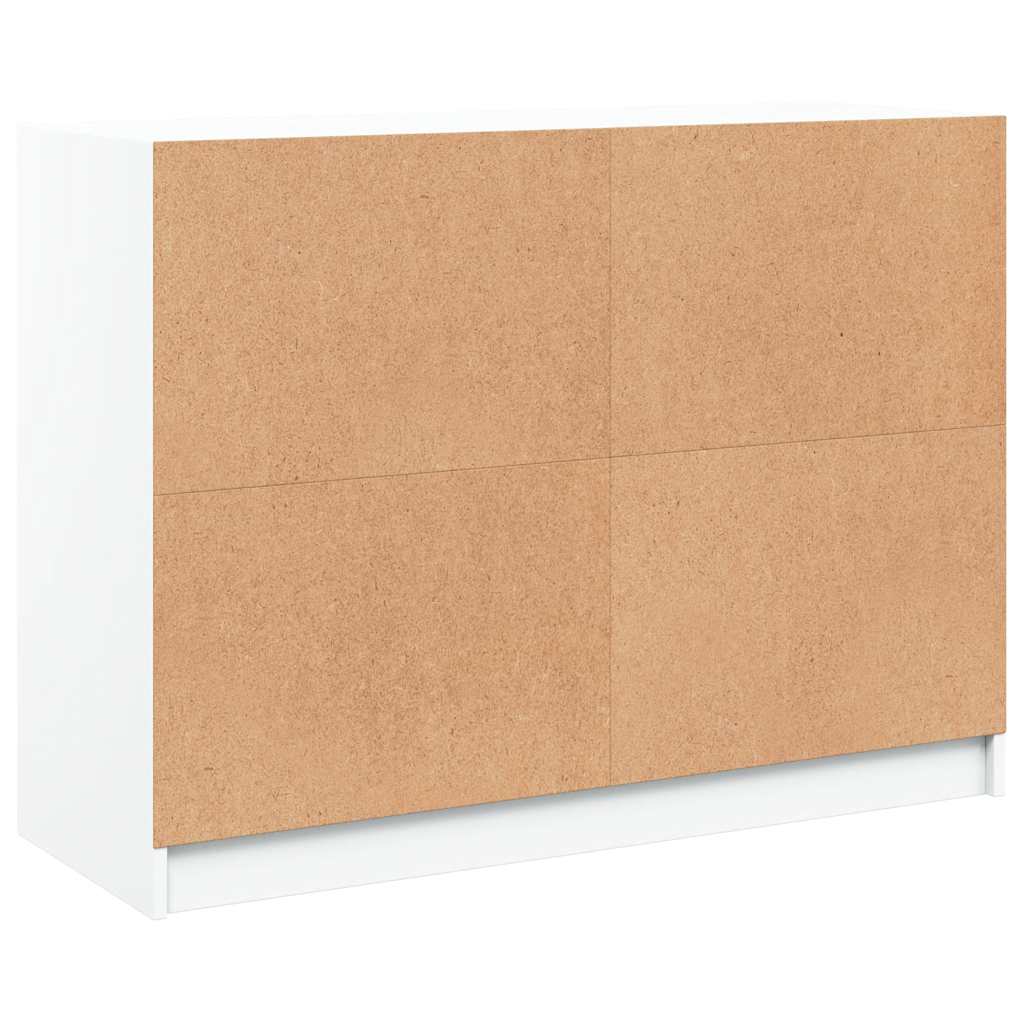 Sideboard Weiß 102x37x75,5 cm Holzwerkstoff