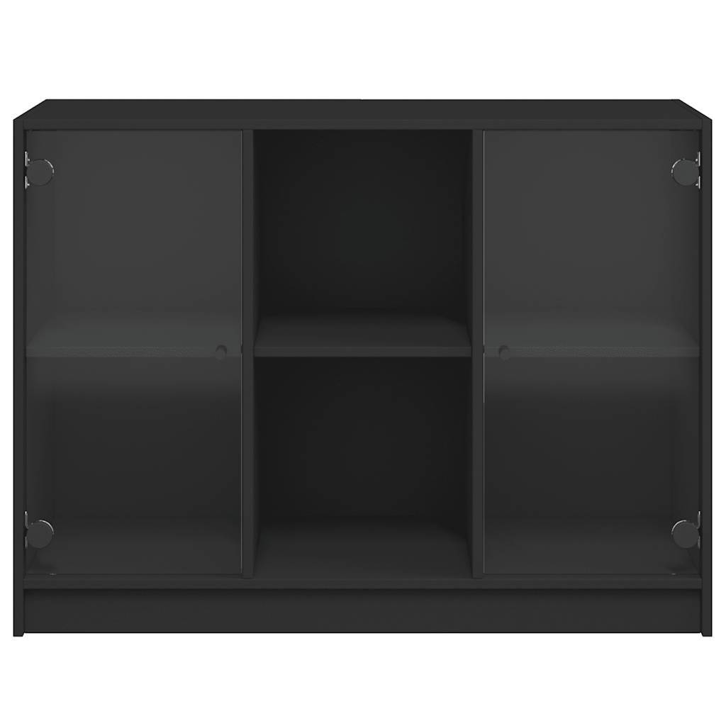 Sideboard Schwarz 102x37x75,5 cm Holzwerkstoff