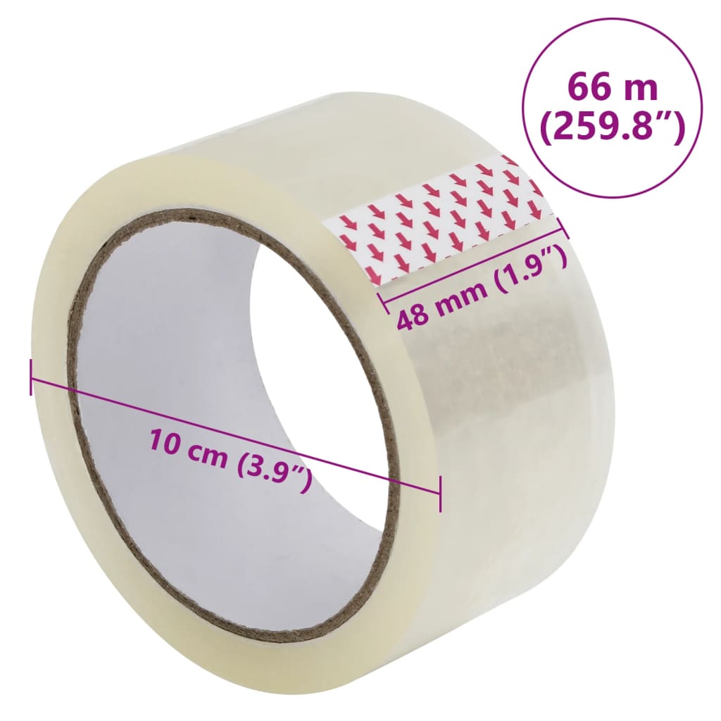 Paketklebeband 36 Stk. Transparent 48 mm x 66 m