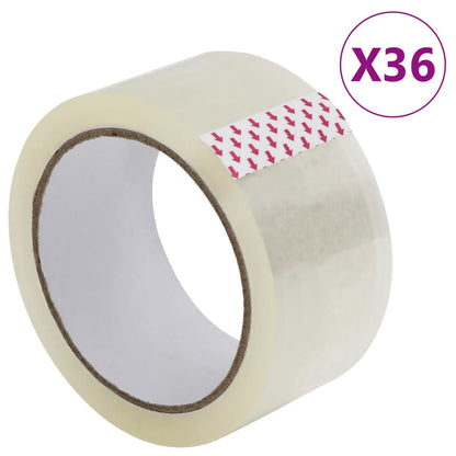 Paketklebeband 36 Stk. Transparent 48 mm x 66 m