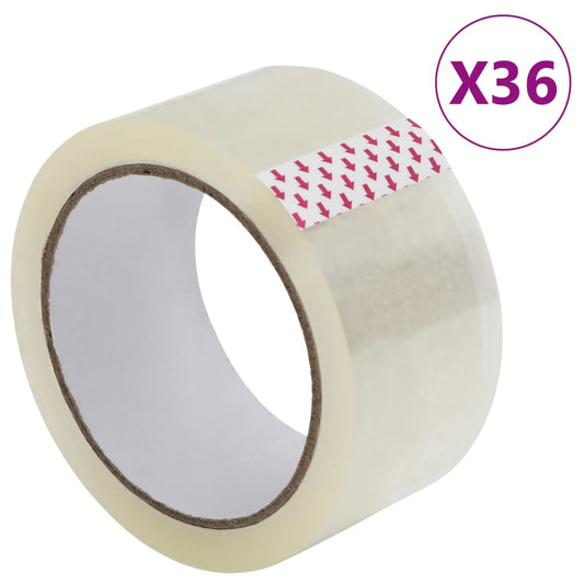 Paketklebeband 36 Stk. Transparent 48 mm x 66 m