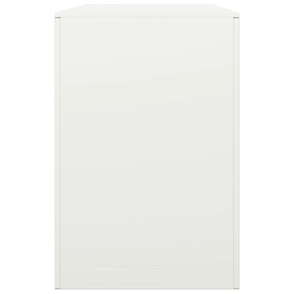 Brennholzregal Weiß 100x40x60 cm Stahl
