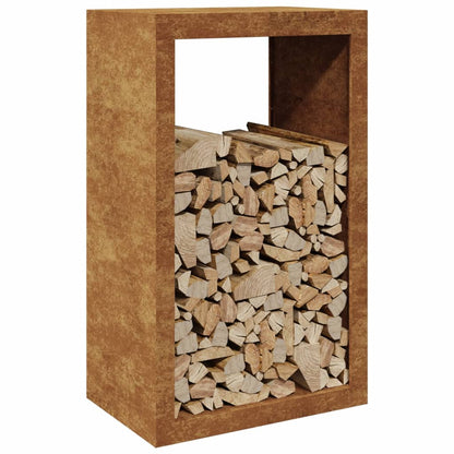 Brennholzregal 60x40x100 cm Wetterfester Stahl