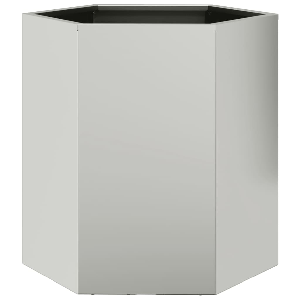 Pflanzkübel 2 Stk. Sechseckig 46x40x45 cm Wetterfester Stahl