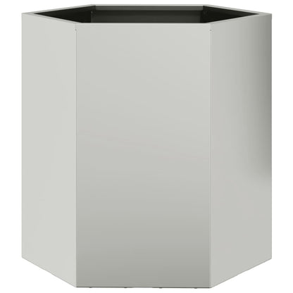 Pflanzkübel 2 Stk. Sechseckig 46x40x45 cm Wetterfester Stahl