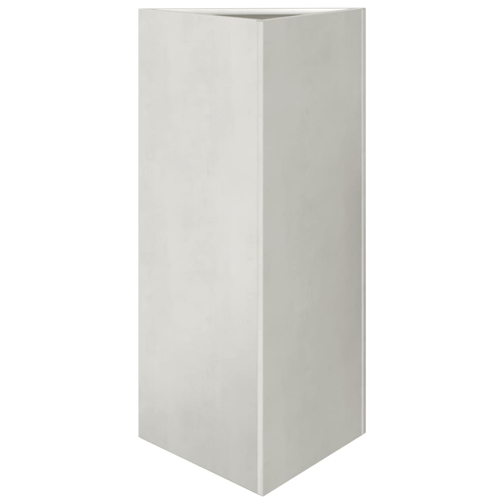 Pflanzkübel 2 Stk. Dreieckig 40x40x75 cm Edelstahl
