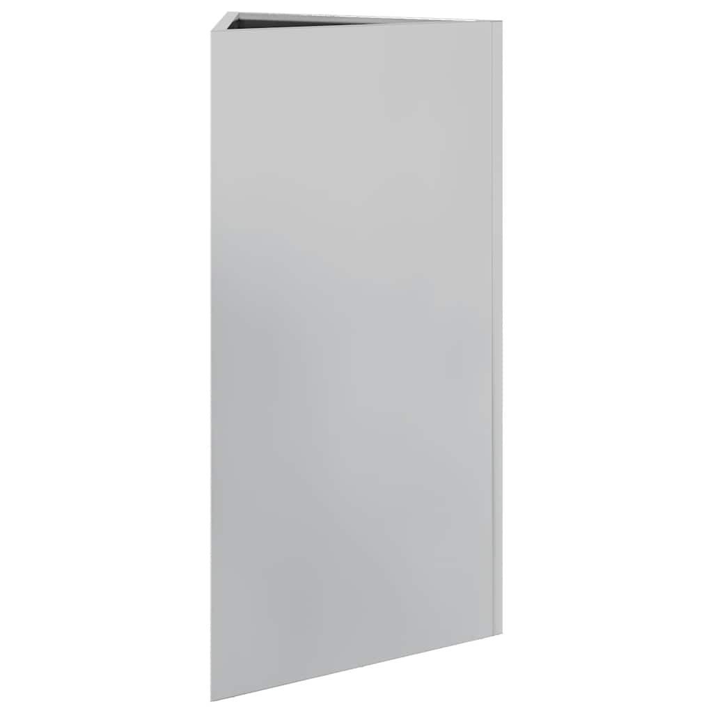 Plantepotte Trekantet 40x40x75 cm Galvaniseret stål