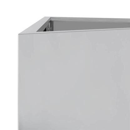 Plantepotte Trekantet 40x40x75 cm Galvaniseret stål