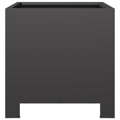 Pflanzkübel 2 Stk. Schwarz 30x30x30 Stahl