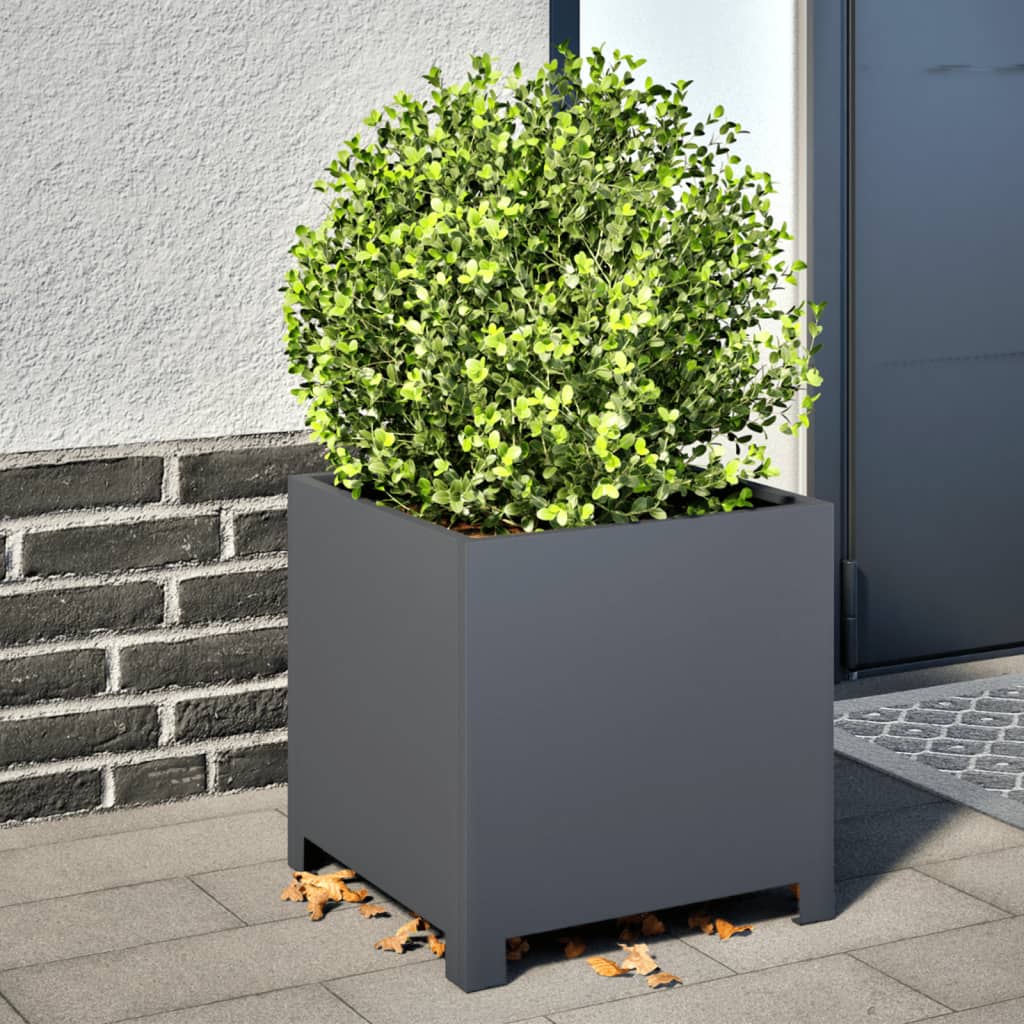Plantekrukke 2 stk Antracit 40x40x40 stål