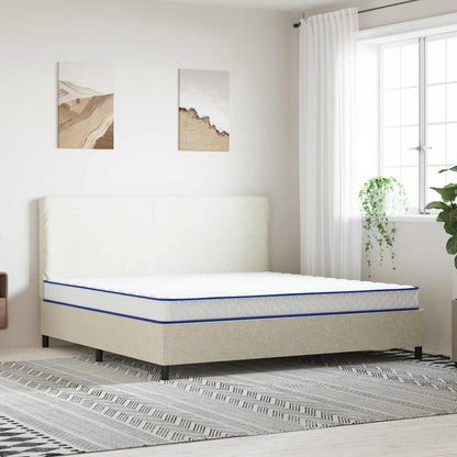 Memory-Schaum-Matratze 200x200x17 cm Weich Weiß