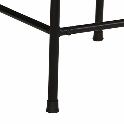 Barhocker 2 Stk. 46x35,5x80 cm Raues Mango Massivholz