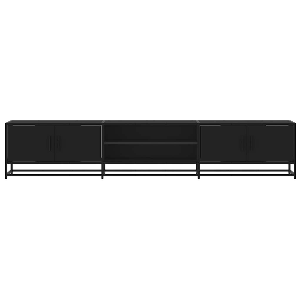 TV-Schrank Schwarz 210x35x41 cm Holzwerkstoff