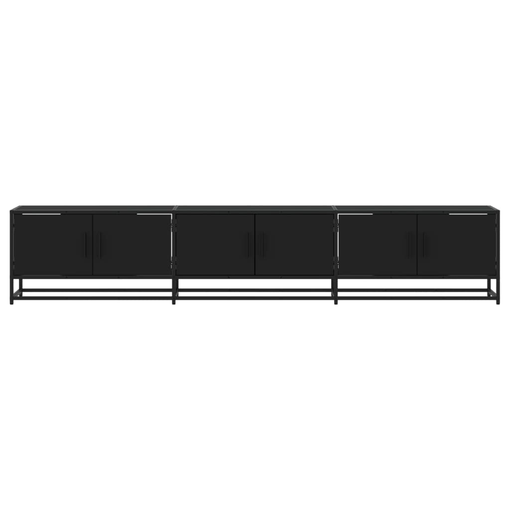 TV-Schrank Schwarz 210x35x41 cm Holzwerkstoff