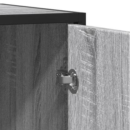 Sideboard Grau Sonoma 134x35x76 cm Holzwerkstoff
