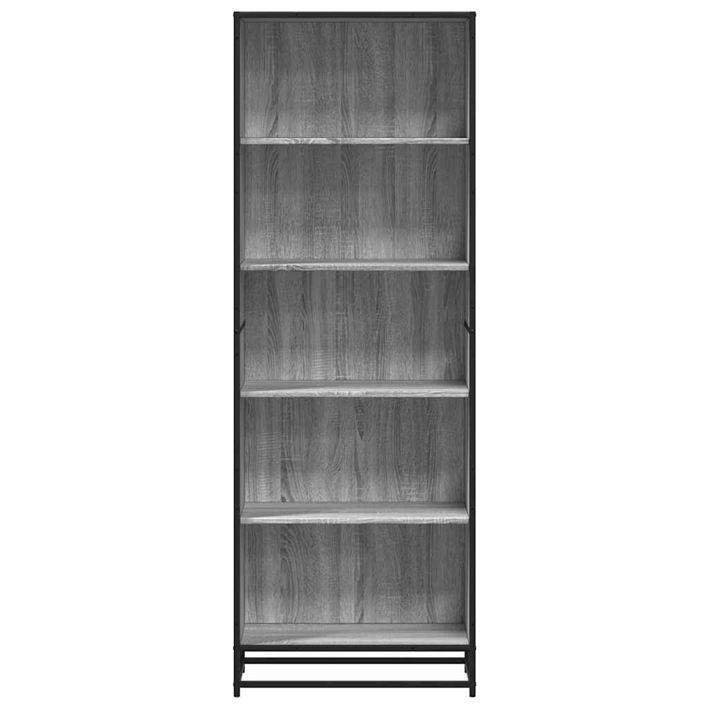 Bücherregal Grau Sonoma 60x35x170,5 cm Holzwerkstoff