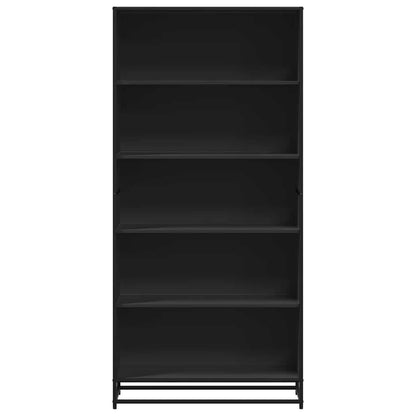 Bücherregal Schwarz 80,5x35x170,5 cm Holzwerkstoff